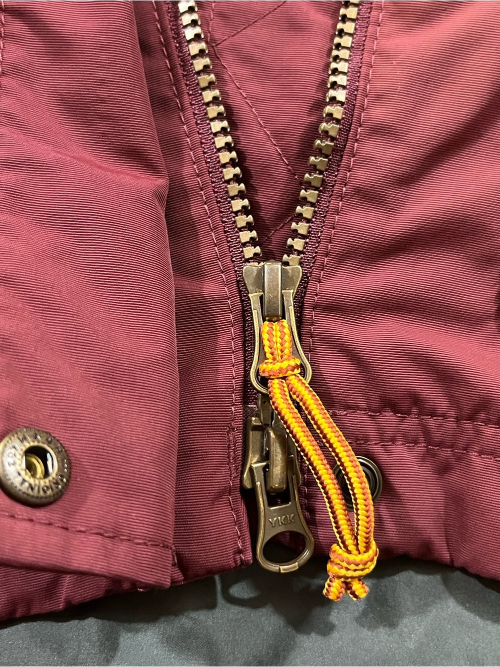 L.L.Bean Mountain Classic Water Resistant Parka Jacket Maroon Size XS - Picture 12 of 15